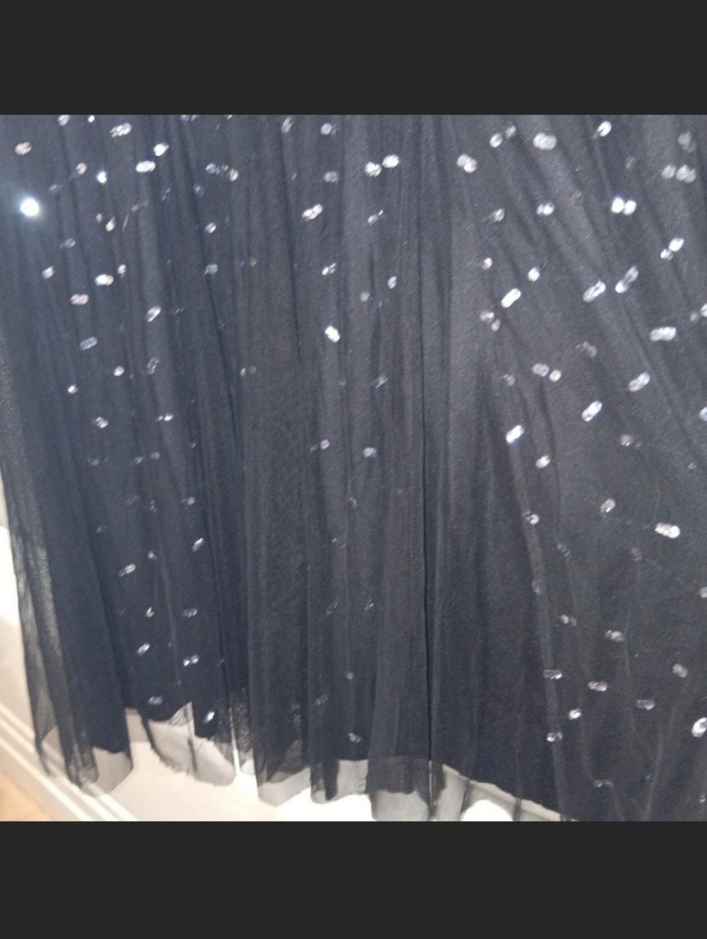 Adrianna Papell Hand-Beaded black Floral Gown – Size 6 - Picture 6 of 10